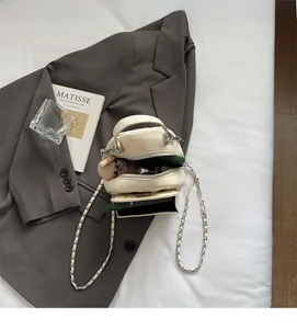 Quilted mini backpack interior view showing spacious storage for daily essentials