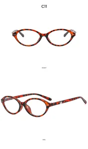 Front and side view of Y2K cat-eye sunglasses with red and black tortoiseshell frame