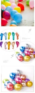 Macro detail of glossy metallic latex balloons showing texture before and after inflation