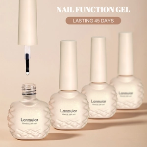 Professional Lanmuiar Nail Function Gel Base Coat Matte Top Coat Primer Reinforce Gel Cuticle Oil 10ml Soak Off UV LED Accessories