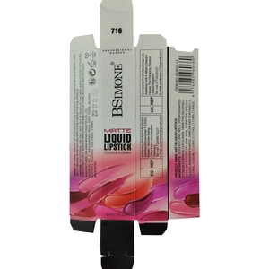 Detailed packaging of matte liquid lipstick showing ingredients and 5ml capacity