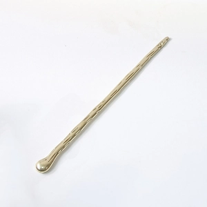 Minimalist gold vintage hair stick with modern Chinese style teardrop design