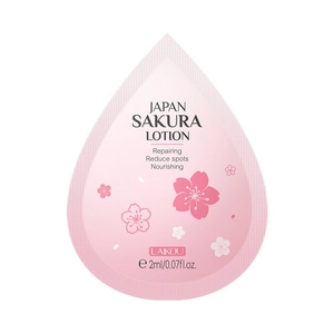 Laikou Japan Sakura Lotion 2ml Portionsbeutel zur Hautreparatur und Pflege