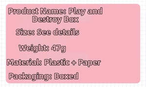 Detailed specifications for DIY Guka sticker set box with size and material information