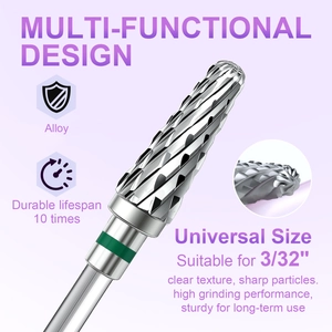 Professional 3/32 inch alloy nail drill bit for cuticle removal and manicure tools