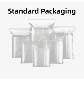 Multiple sizes of clear PE self-sealing zipper bags for jewelry packaging