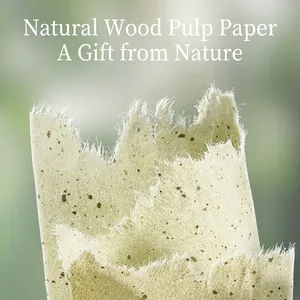 Natural wood pulp oil blotting paper with visible plant fibers and macro texture