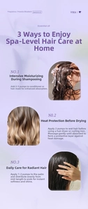 Drei Anwendungsmöglichkeiten für pflegendes Haaröl-Spray bei nassem und trockenem Haar
