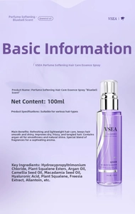 Detailansicht der Sprühdüse und der nährenden Inhaltsstoffe des Haaröl-Parfums