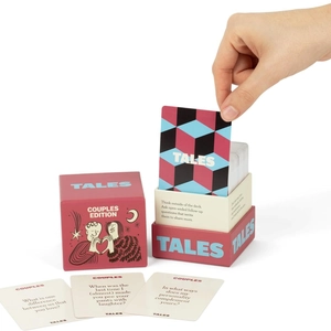 Tales Couples Edition conversation cards game set with red gift box and 150 English cards