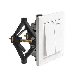 86 type dual switch panel with black cassette repairer and adjustable metal bolt