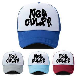 Casquettes trucker Mea Culpa en maille de quatre couleurs avec design respirant et logo