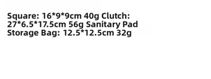 Size specifications for floral cotton makeup bag square pouch and hand clutch bag