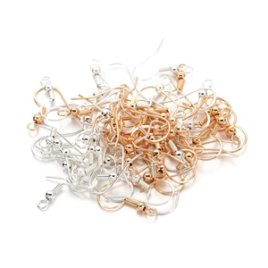DIY S925 sterling silver earring hooks in gold and silver finish for jewelry making