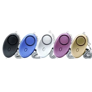Personal Alarm Schlüsselanhänger Selbstverteidigung SOS Notfall Hohe Dezibel LED Licht Tragbar ABS Frauen Kinder Senioren