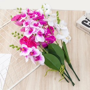 Artificial phalaenopsis orchids in pink and white for home and wedding decor