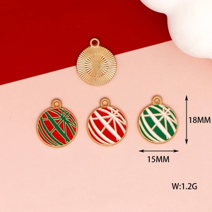 Emaille-Legierung Rundanhänger für DIY-Schmuck mit 18mm Höhe und 15mm Breite Maßen