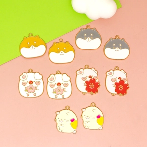 Assorted cute animal enamel charms for DIY jewelry making accessories