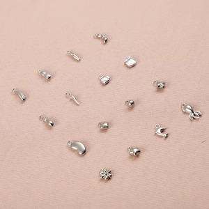 Detailed collection of silver stainless steel DIY charms for bracelets and necklaces