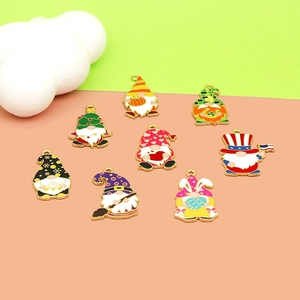Collection de breloques nains de dessin animé pour la création de bijoux DIY festifs