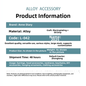 Detailed product specifications and usage range for 2025 alloy enamel drip oil charms