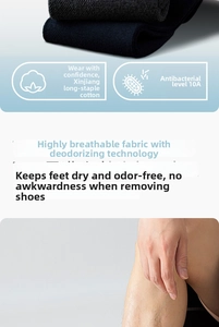 Detail of 10A grade antibacterial men's mesh sports socks made of breathable cotton