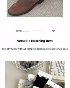 Detail view of cotton mid-calf socks with ruffle trim and earthy color variants