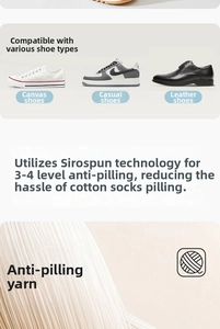 Macro detail of anti-pilling cotton fabric and siro spinning process for men's sports socks