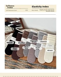 Detail von weichen Vintage-Rollrandsocken in Morandi-Erdtönen mit mittlerem Stretch