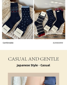 Detailed close-up of cotton socks with bear patterns and stripes in red and blue