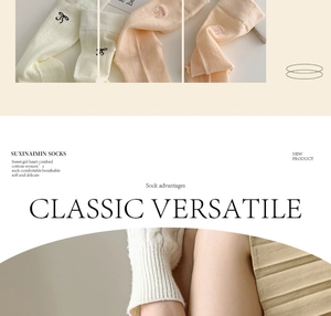 Detail of sweet ballet style hollow mesh mid-calf socks with delicate bow embroidery