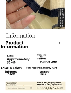 Detail view of cotton striped socks with ribbed knit texture and material information