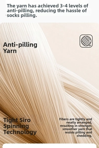Macro detail of high-quality compact siro spun yarn with level 3-4 pilling resistance