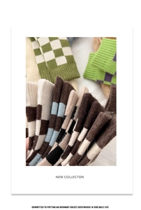 Macro detail of thick checkered wool socks showing premium knit texture and diverse colors