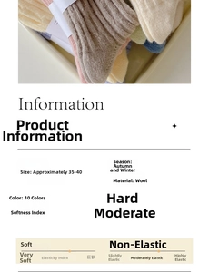 Detailed chart showing wool knit texture and warm color palette for thick winter socks