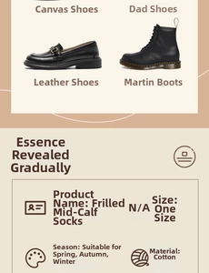 Detail view of cotton ruffle socks showing versatile styling with various casual footwear