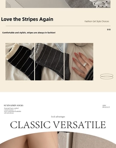 Detail of combed cotton striped crew socks featuring a delicate ruffled lettuce trim