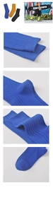 Detail of ribbed knit texture and reinforced toe on these premium cotton crew socks