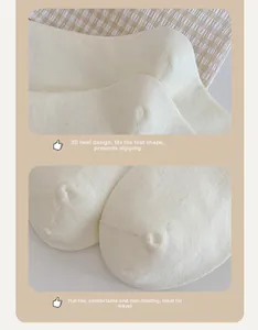 Détails du talon renforcé et de la pointe sans couture des chaussettes en coton à nœud