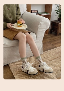 Baskets d'hiver fourrées chaudes avec chaussettes à motif animalier rétro en maille
