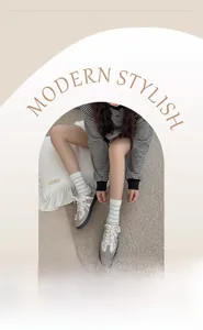 Detail of blue and white striped mid-calf socks paired with stylish leisure sneakers