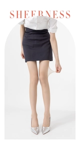 Sheer nude tights with high elasticity showing superior thinness and stretchability