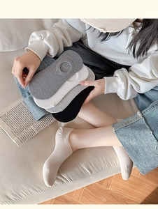 Detail of ribbed no-show socks with non-slip silicone grip and soft cotton blend fabric