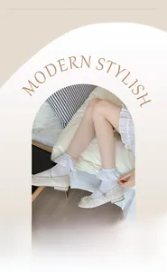 Detail of white ruffle lace trim socks featuring high elastic bands for a comfortable fit