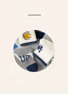 Macro detail of breathable knitted cotton sports sock with high-elastic ribbed cuffs