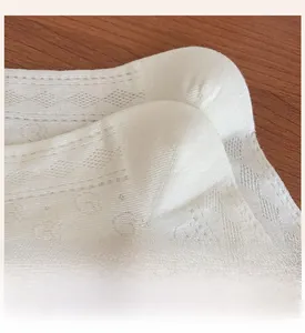 Detailed macro view of reinforced heel and breathable mesh texture on white cotton socks