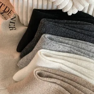 Thick wool socks for women in various colors showing soft knit texture and warmth