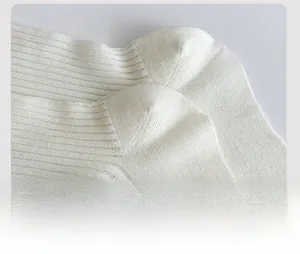 Macro shot showing reinforced heel design on white breathable mesh crew socks