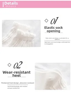 Detail of white frilly ankle socks showing high elastic cuff and reinforced heel design