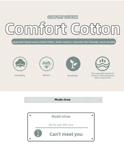 Detail showing soft, anti-pilling, natural and breathable comfort cotton fabric texture